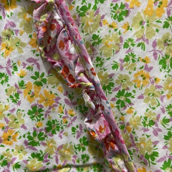 Lost + Wander Medium Anthropologie Cecila Cotton Floral Dress Boho Coquette Chic - Picture 7 of 9